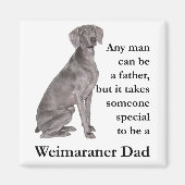 Weimaraner Dad Magnet (Voorkant)
