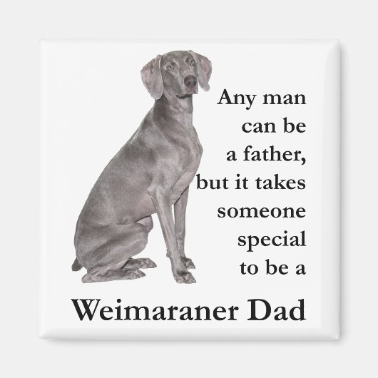 Weimaraner Dad Magnet (Voorkant)