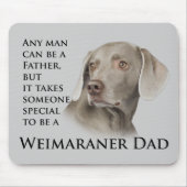 Weimaraner Dad Magnet Muismat (Voorkant)