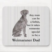 Weimaraner Dad Mousepad Muismat (Voorkant)