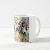 Weimaraner Dog 200624AREF211 - Watercolor Koffiemok (Voorkant rechts)