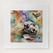 Weimaraner Dog 200624AREF211 - Watercolor Legpuzzel (Horizontaal)