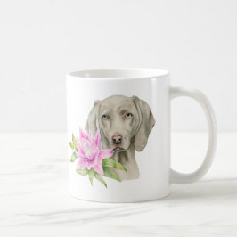 Weimaraner Dog Art Koffiemok