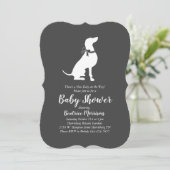 Weimaraner Dog Baby shower Geslacht Neutraal Kaart (Staand voorkant)
