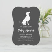 Weimaraner Dog Baby shower Geslacht Neutraal Kaart (Staand voorkant)