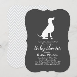 Weimaraner Dog Baby shower Geslacht Neutraal Kaart