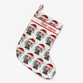 Weimaraner Dog Breed Christmas Stars Kleine Kerstsok (Voorkant (Hangend))