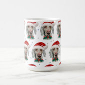 Weimaraner Dog Breed Christmas Stars Koffiemok (Center)