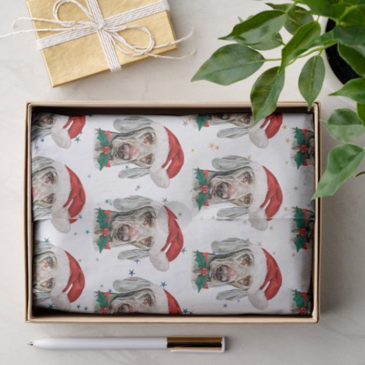 Weimaraner Dog Breed Christmas Stars Tissuepapier (Geschenk)