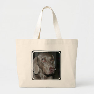 Weimaraner Dog Canvas Bag Grote Tote Bag