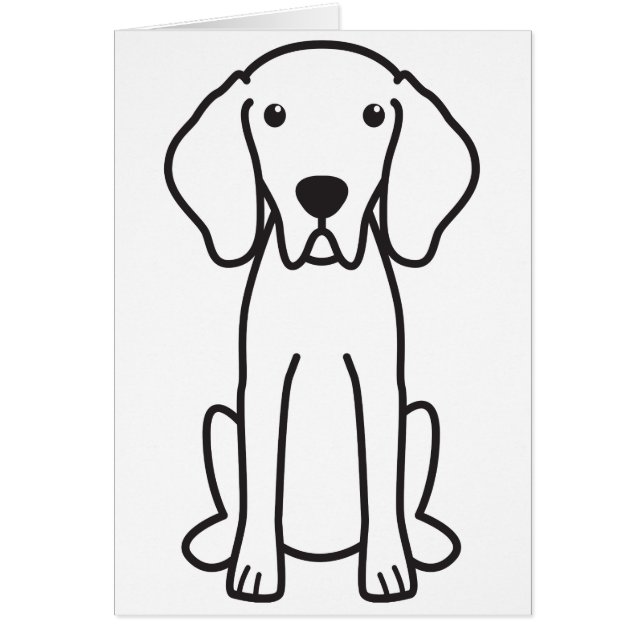 Weimaraner Dog Cartoon (Voorkant)