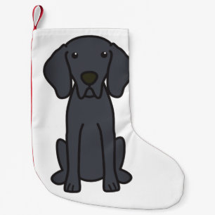 Weimaraner Dog Cartoon Kleine Kerstsok