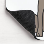 Weimaraner Dog Cartoon Muismat (Hoek)