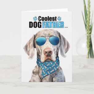 Weimaraner Dog Coudest Dad Vaderdag Feestdagen Kaart