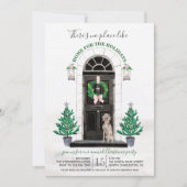 Weimaraner Dog Home voor de partij Feestdagen Kaart (Voorkant)