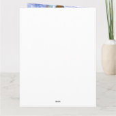 Weimaraner Dog in kerstcadeauwagen Kaart (Achterkant)