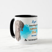 Weimaraner Dog Loyal Friend Mok (Voorkant links)