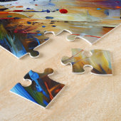 Weimaraner Dog Portrait Acryl Art Print Hond Legpuzzel (Zijkant)