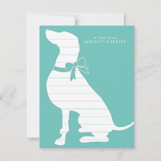 Weimaraner Dog Puppy Bedankkaart (Voorkant)