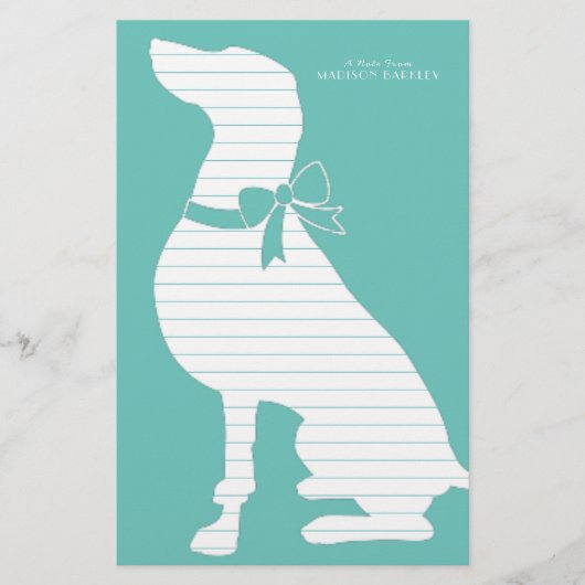 Weimaraner Dog Puppy Briefpapier (Voorkant)