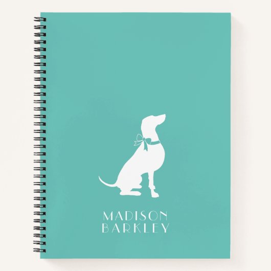 Weimaraner Dog Puppy Notitieboek (Voorkant)