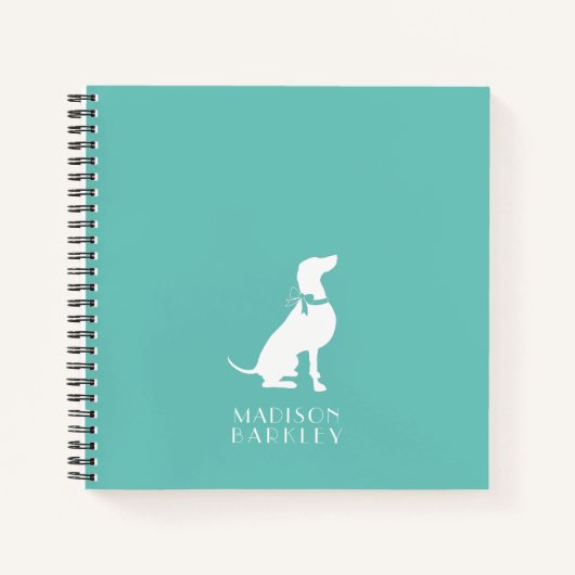 Weimaraner Dog Puppy Notitieboek (Voorkant)