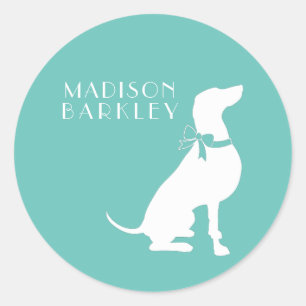Weimaraner Dog Puppy Ronde Sticker