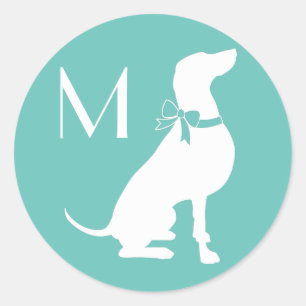 Weimaraner Dog Puppy Ronde Sticker