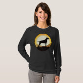Weimaraner Dog Retro 3 T-shirt (Voorkant volledig)