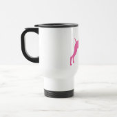 Weimaraner Dog (roze) Reisbeker (Links)