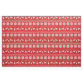 Weimaraner Dog Silhouettes Kerstfeestdag Stof (Fat Quarter)