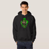 Weimaraner Dog St Patricks Day Lover Irish Shamroc Hoodie (Voorkant volledig)