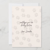 Weimaraner Dog Thinking Of You Kaart (Achterkant)