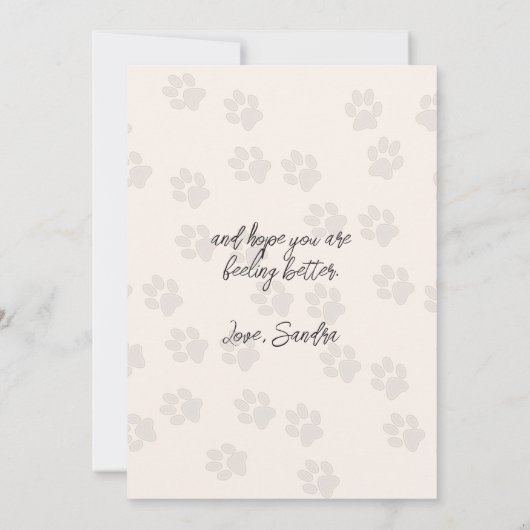 Weimaraner Dog Thinking Of You Kaart (Achterkant)