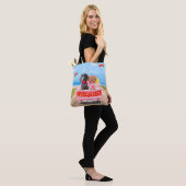 Weimaraner Dog Valentijnsdag Truck Hearts Tote Bag (Op model)