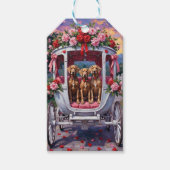 Weimaraner Dog Valentine's Day  Cadeaulabel (Voorkant)