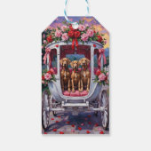 Weimaraner Dog Valentine's Day  Cadeaulabel (Achterkant)