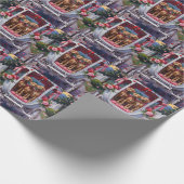 Weimaraner Dog Valentine's Day Cadeaupapier (Hoek)