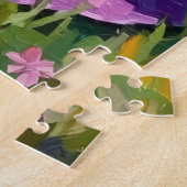 Weimaraner Dog Valentine's Day Rosé Picnic Legpuzzel (Zijkant)