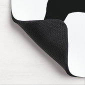 Weimaraner Dog (zwart) Muismat (Hoek)