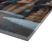 Weimaraner Dogs Christmas Snow Holiday Snijplank (Hoek)