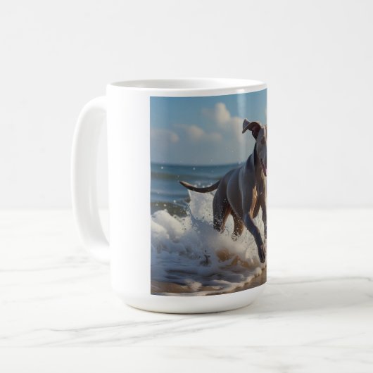 Weimaraner Elegant Coffee Mok (Voorkant links)