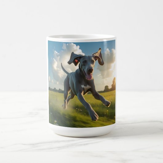 Weimaraner Elegant Coffee Mok (Center)