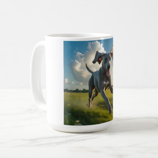 Weimaraner Elegant Coffee Mok (Voorkant links)