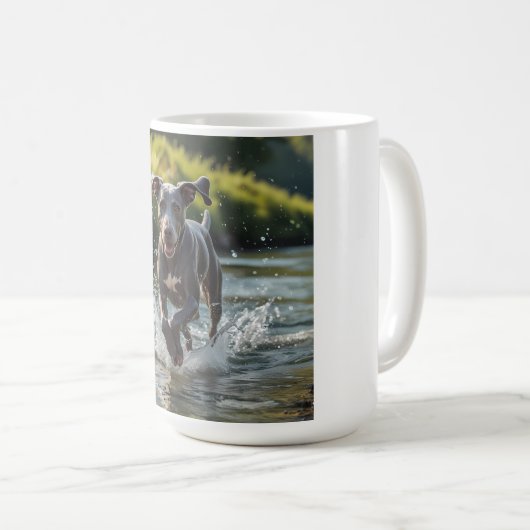 Weimaraner Elegant Coffee Mok (Voorkant rechts)