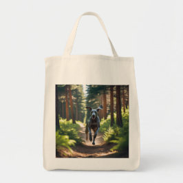 Weimaraner Elegant Grocery Canvas tas