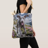 Weimaraner Elegant Schouder Canvas tas (Dichtbij)