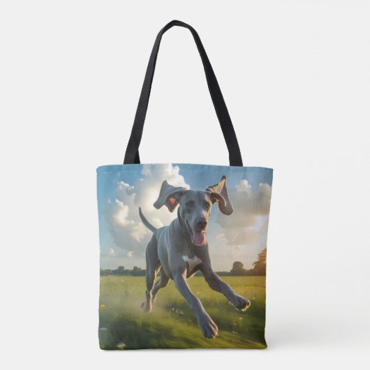 Weimaraner Elegant Shoulder Tote Bag (Achterkant)