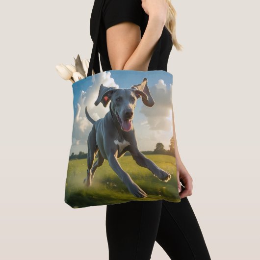 Weimaraner Elegant Shoulder Tote Bag (Dichtbij)
