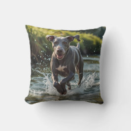 Weimaraner Elegant Throw Pillow Kussen